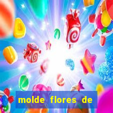 molde flores de papel para imprimir